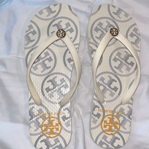 COPY - Tory Burch White Flip Flops